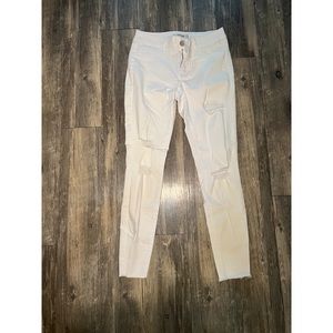 White Ripped Skinny Jeans